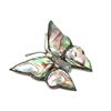 Image 2 : Radiant Mother of Pearl Silver Butterfly Brooch Pin