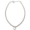 Image 1 : Designer Jewelry Elle 925 Sterling Silver Genuine White Mother of Pearl Necklace 18" with 2"