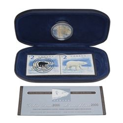 2000 Canada $2 Polar Bear Coin & Stamp Collection Special Millennium Edition