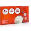 Image 1 : 2010 Prooflike Uncirculated Special Edition Olympic Colourized Coin Set