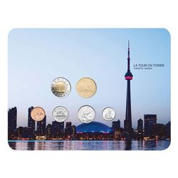 2011 Toronto CN Tower 6x Coin Uncirculated Set in Display Board