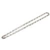 Image 2 : Mens 925 Sterling Silver Italian Link 22" Chain Necklace Fine Jewelry