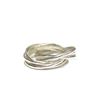 Image 2 : Modern Sterling Silver Multi-Rolling 7x Ring Size 7