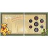 Image 1 : NEW 2005 Canada Holiday 7 coin set colour Teddy Stocking 25 cent coin