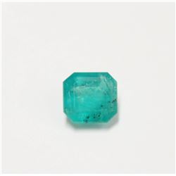 1.16 Carat Emerald Asscher Cut Beautiful Green Stone Retail Value $600