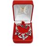 Image 2 : Gala Necklace & Earrings Sterling Silver Obsidian Lavaliere Set with Box