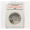 Image 1 : 1965 Canada Voyageur Silver $1 Canoe Dollar Coin Special Slab Case