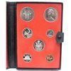 Image 1 : 1971 Canada Silver Double Dollar 7x Coin Proof Set Special Leather Holder