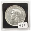 Image 2 : 1952 Canada Voyageur Silver $1 Canoe Dollar Coin Special Slab Case