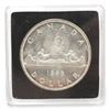 Image 1 : 1963 Canada Voyageur Silver $1 Canoe Dollar Coin Special capsule Case
