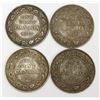 Image 1 : 1917-1920 Canada Large One Cent Coins 4x coin Run