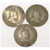 Image 2 : 1907-1909 Canada Large One Cent Coins 3x coin Run