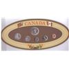 Image 1 : 1967 Canada Silver Coin Set Dollar, Half, Quarter, Dime Animals in Oval Display Board