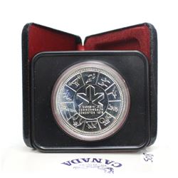 1978 Canada Silver $1 Edmonton Dollar Coin Case & Sleeve