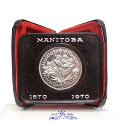 1970 Canada Manitoba $1 Dollar Coin Special issue Case