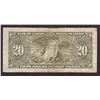 Image 2 : 1937 Bank of Canada $20.00 Bank note Paper Money Coyne Towers