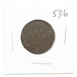 1904 Canada Large One Cent Coin