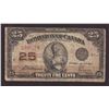 Image 1 : 1923 Dominion of Canada Twenty Five Cent Shinplaster Banknote