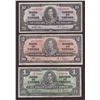 Image 1 : 1937 Bank of Canada $1 $2 $10 Bank note Set Paper Money