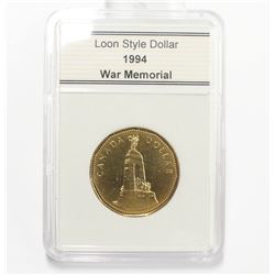 1994 Canada War Memorial Loonie Coin Dollar