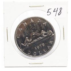 1978 Canada Voyageur $1 Canoe Dollar Coin