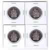 Image 1 : 4x 1997-2000 Canada 50 Cents Half Dollar Coins Run