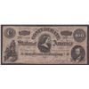 Image 1 : 1864 $100 Confederate States of America Hundred Dollar Bank note Rebel Currency Bill