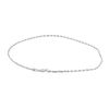 Image 2 : Diamond Cut Rope Chain Anklet - 14KT White Gold