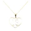 Image 1 : Heart Shaped Number "13" Pendant with Chain - 14KT Yellow Gold