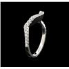 Image 4 : 0.33 ctw Diamond Wedding Band - 14KT White Gold