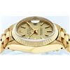 Image 7 : Rolex Ladies 18K Yellow Gold Champagne Index Datejust President Wristwatch