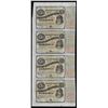 Image 1 : Uncut Sheet of (4) State of Louisiana Baby Bond Obsolete Notes