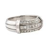 Image 1 : 0.55 ctw Diamond Ring - 18KT White Gold