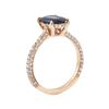 Image 4 : 2.15 ctw Sapphire and Diamond Ring - 14KT Rose Gold