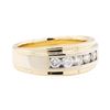 Image 1 : 0.85 ctw Diamond Band - 14KT Yellow And White Gold