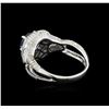 Image 3 : 14KT White Gold 1.56 ctw Tanzanite and Diamond Ring