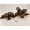 Image 2 : Soapstone Carving 4'' Standing Bears by Howard Moose