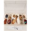 Image 1 : Box of polished stones. Semi- Precious