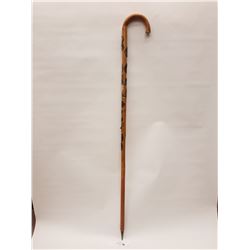 1930's German Walking Stick w/15 Trail Badges