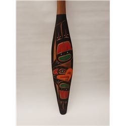 Cedar Paddle Kwak'waka'wakw Lawrence  Skow (Carver)  Allison Skow (Painter) Kwakiutl