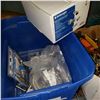 Image 2 : BOX OF FAUCET, SHOWER HEAD, DOOR LEVERS, AND MESH HOSES