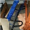 Image 3 : 2 GYM STICS, CHIN UP BAR, BOWLING BALL, AND DVD CASES