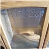Image 3 : OAK KITCHEN OVERHEAD CABINET W/ BUILT IN WINE RACK