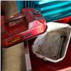 Image 2 : ROLLING SEAT/TOOL SHELF AND METAL FUAL AND TOOL CONTAINER