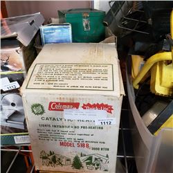 COLEMAN LANTERN, CATALYTIC HEATER, AND PRIMUS LANTERN