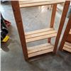 Image 3 : WOODEN 4 TIER SHELF