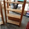 Image 2 : WOODEN 4 TIER SHELF
