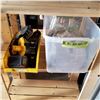 Image 1 : TOTE OF CORDLESS BATTERIES AND RANGE CATCHERS