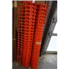 Image 1 : 2 ROLLS OF ORANGE PLASTIC FENCING