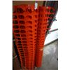 Image 2 : 2 ROLLS OF ORANGE PLASTIC FENCING